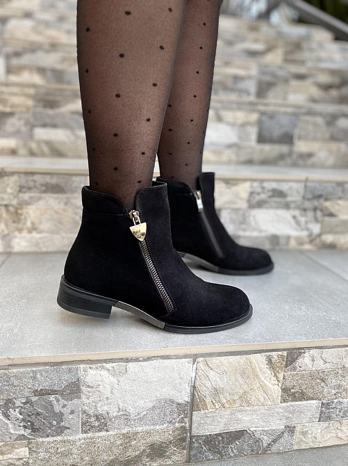 Vesna Жіночі черевики VESNA чорні натуральна замша зимові 38р. 39р. (1117) Коломыя - изображение 7