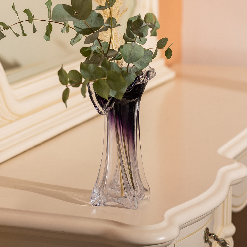 Yiwu Ваза для квітів 22 см декоративна ваза для букета 200 мл Фіолетова HP-9-8 Коломия - фото 4
