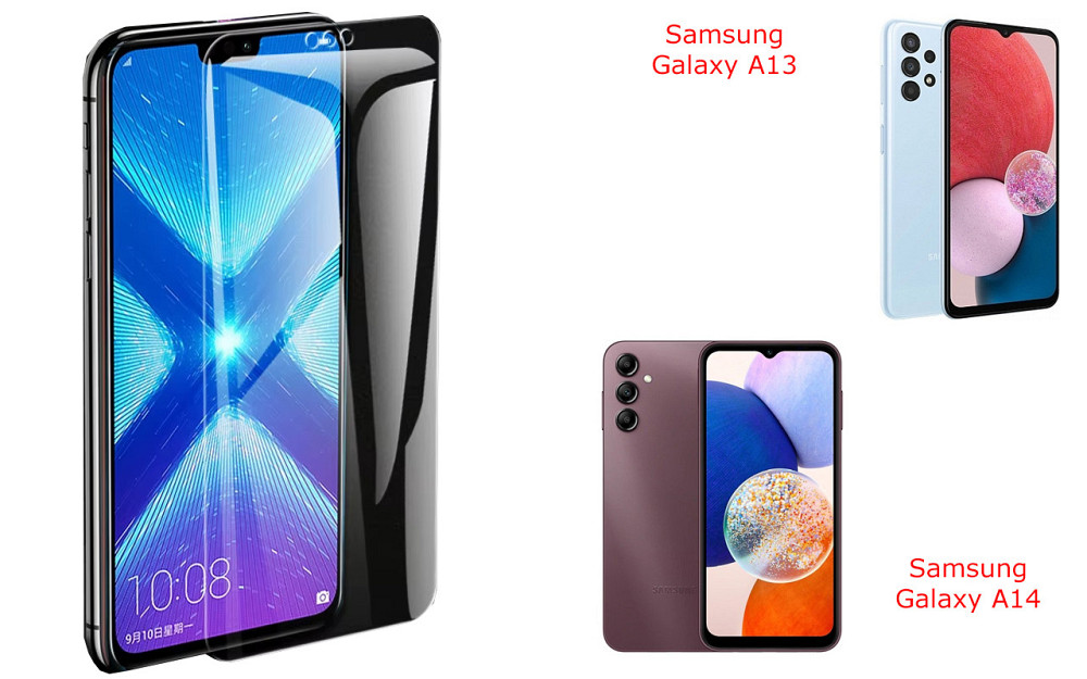 Защитное стекло NeoGlass для Samsung Galaxy A13, Galaxy A14 – ультрапрозрачное и устойчивое Киев - изображение 2