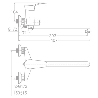 Смеситель TAU SE-2C245C (9807220) Винница - изображение 3