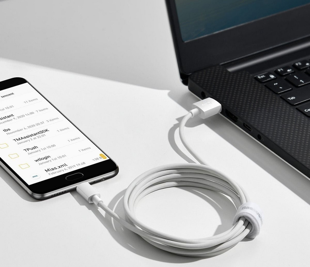 Кабель Baseus Simple Wisdom USB-Micro 2.1A, 1.5м, 2 шт. Киев - изображение 3