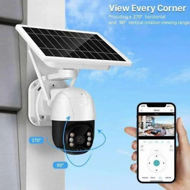 Камера с функцией записи в облако, Беспроводная wifi камера видеонаблюдения для дома QC-51 Львов - изображение 3