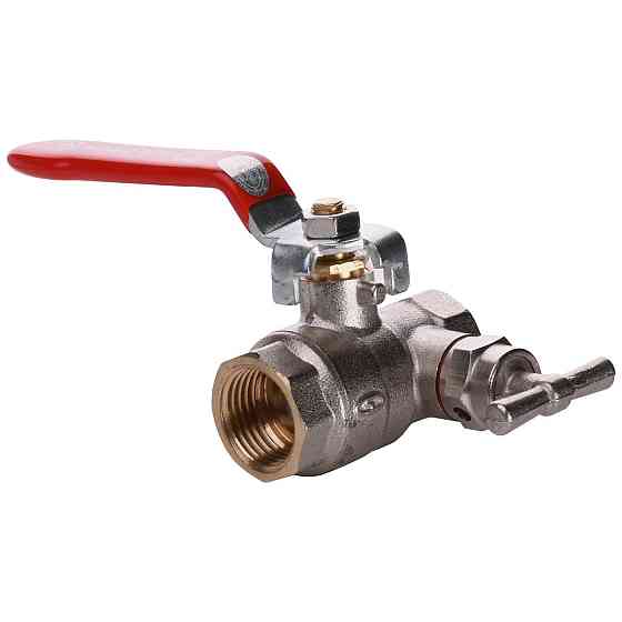 Кран кульовий повнопрохiдний зі спускником повітря SOLOMON 1/2″ B1018 (000001901) Київ