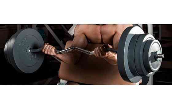 Штанга наборная W-образная на 50 кг с хромированным грифом Гантели, гири, штанги и диски гранилит Киев