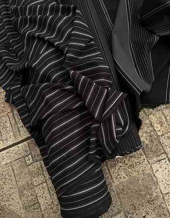 Тканина/опт/костюмка щільна чорна — від 3 м. Київ