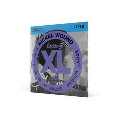 Струны для гитары D'Addario XL Nickel Wound Medium (11-49) (EXL115) Винница