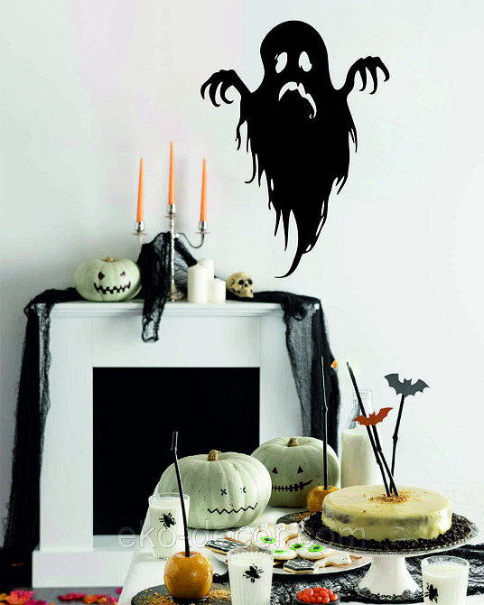 Декоративне настінне Панно «Привид», Декор на стіну 70*51 см, Чорний Київ - фото 8