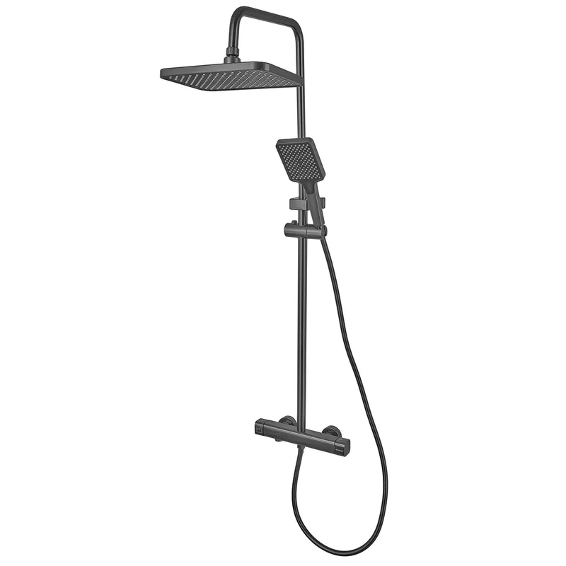Душова алюмінієва колонна Champion PBC-009-J GRAPHITE з 3 режимами та змішувачем (CH6548) Харків - фото 1