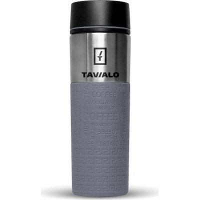 Термокружка Tavialo + 2 ущільнювальних кільця 420 мл Сірий (190420110) Винница - изображение 1