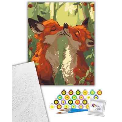 Картина по номерам ArtCraft Ніжні лисички 40х50 см (11690-AC) Вінниця