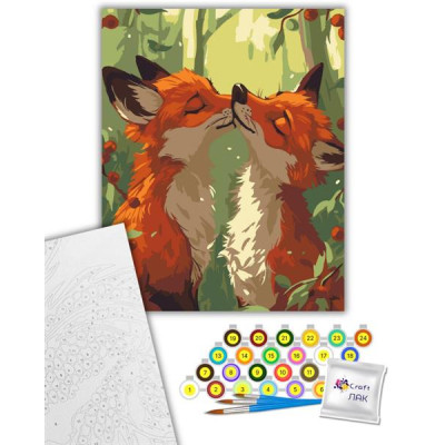 Картина по номерам ArtCraft Ніжні лисички 40х50 см (11690-AC) Вінниця - фото 1