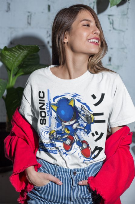 Футболка для мальчика аниме Соник Метал Хедгехог Хероес оверсайз (рост от 165 до 180 ) Черний AnimeJ0199m Днепр - изображение 5