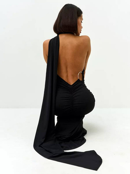 Жіноча елегантна романтична максі-сукня з мікродайвінга Одеса - фото 2