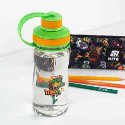 Поильник-непроливайка Kite Ninja Turtles 500 мл, сіра (NT25-397) Винница
