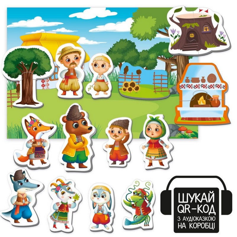 Дитячий розвивальний магнітний театр "Коза-дереза" VT3206-35 з аудіоказкою Казкові голоси Вінниця - фото 2