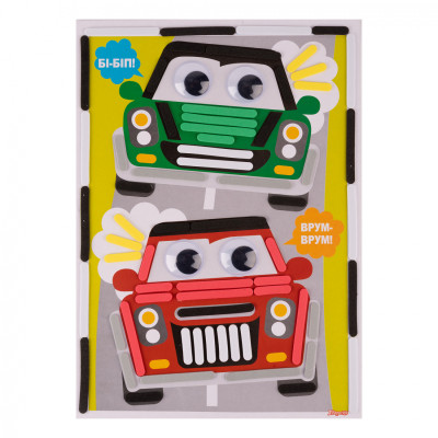 Набор для творчества 1 вересня Машинки Аппликация из фоамирана ЭВА (954565) Винница - изображение 3