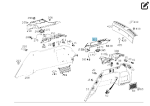 Mercedes-Benz  A2926900354 9051 Бічна накладка в багажнику/опора для полиці багажника ліва GLE Coupe C292 Одесса - изображение 2