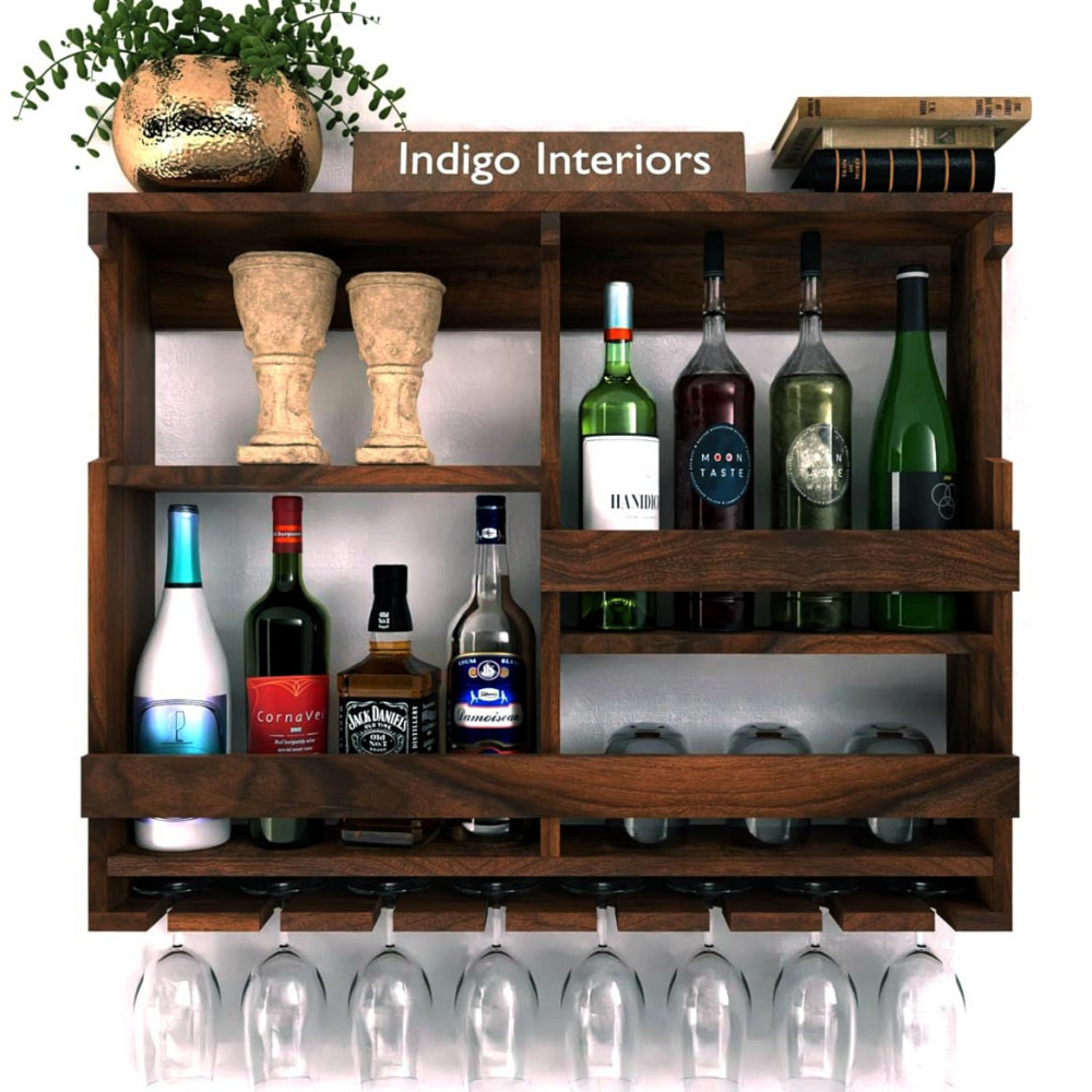 Настенная винная полка 