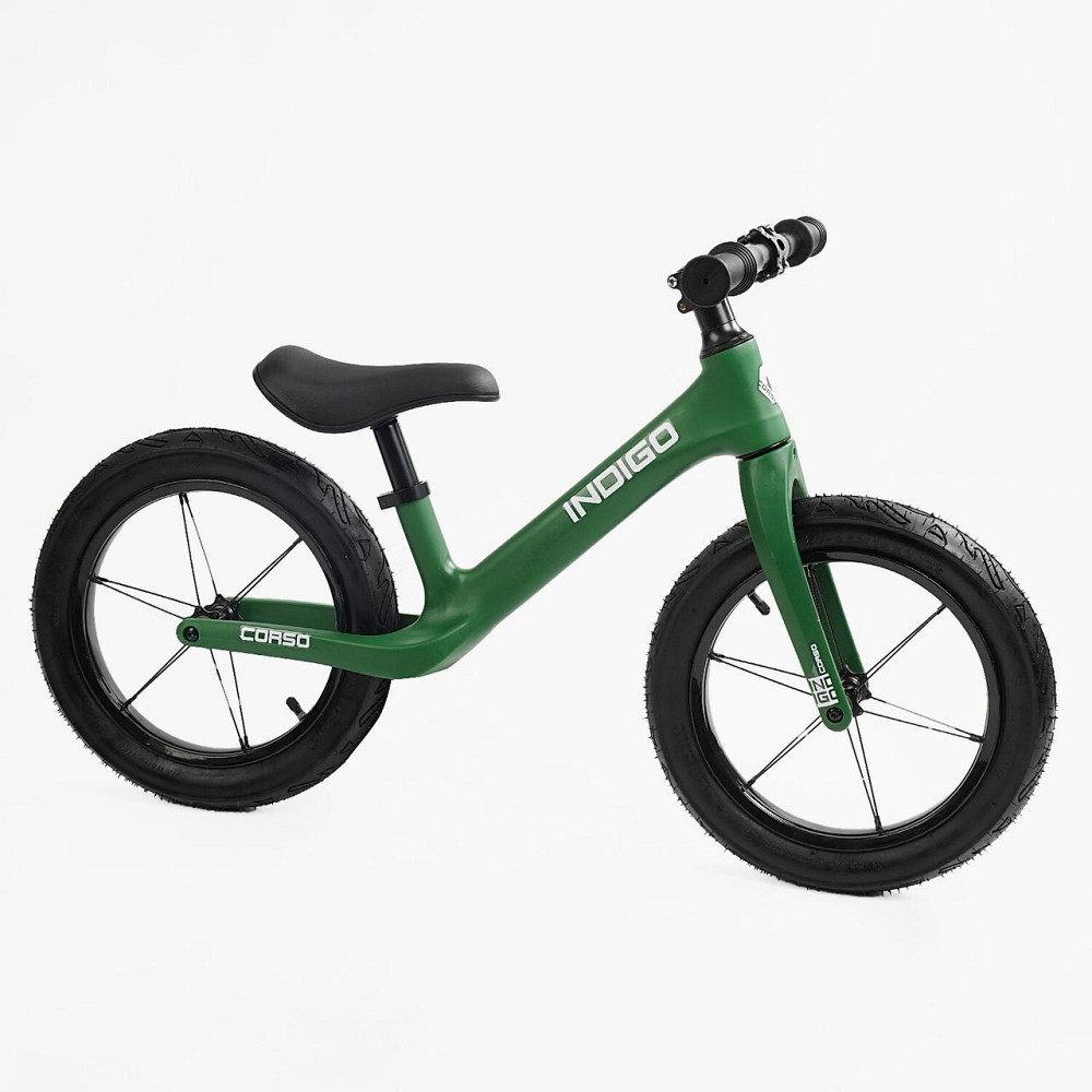 Біговел дитячий нейлонова рама та вилка надувні колеса 14'' Зелений (D-6540-74) Чернигов - изображение 1