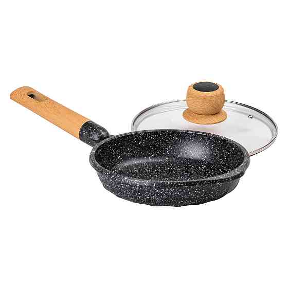 Алюминиевая сковорода Marble с антипригарным покрытием 1 литр Ø 20 см Black MGC HP-4-421B Киев