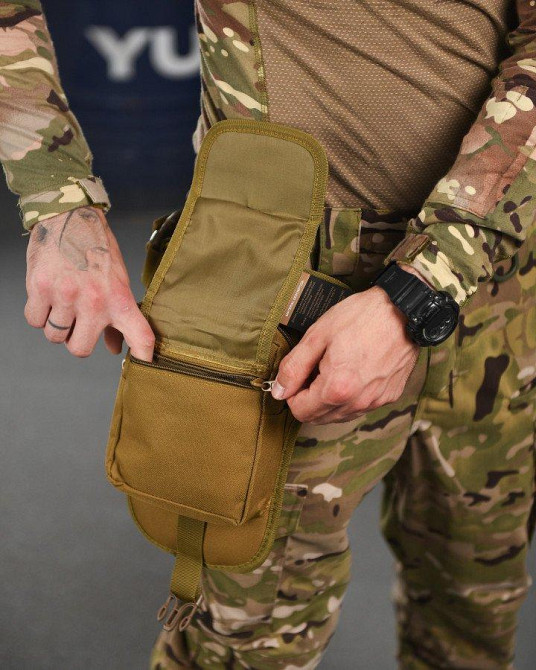 Сумка тактическая на бедро SILVER KNIGHT  кайот РА4981 Одесса - изображение 5