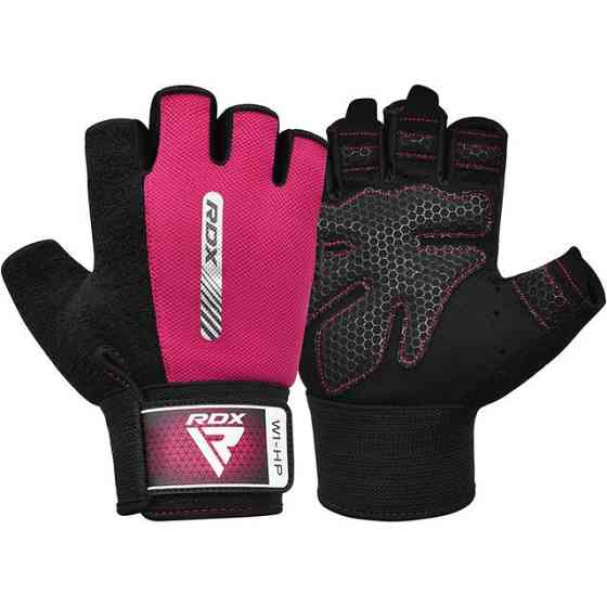 Рукавички для фітнесу RDX W1 Half Pink S Каменское