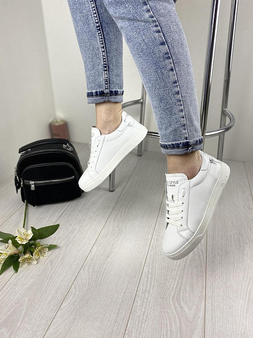 EMELI Кросівки жіночі EMELI 105 біла (весна-осінь натуральна шкіра) Коломыя - изображение 8