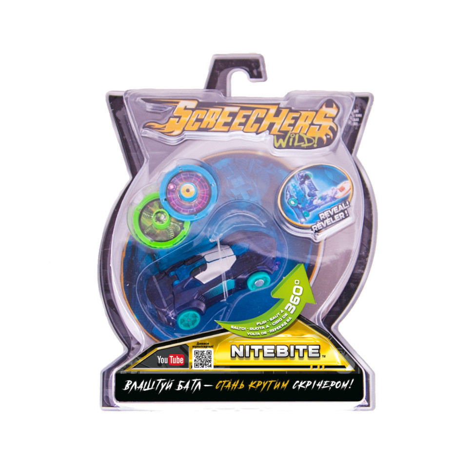 Машинка-трансформер Найтбайт Screechers Wild! EU683115 Винница - изображение 1