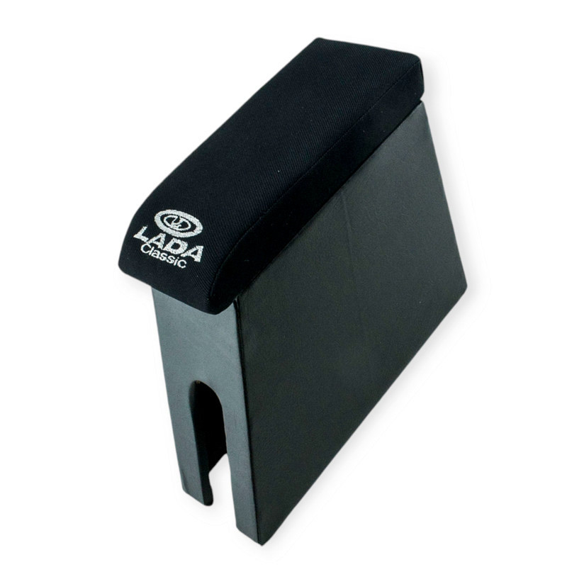 Подлокотник ваз 2101-06 черный с вышивкой (автовелюр) Мукачево - изображение 1