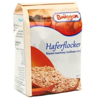 Їжа швидкого приготування Bruggen Особливо ніжні Вівсяні пластівці 500 г (1111800) Вінниця - фото 1
