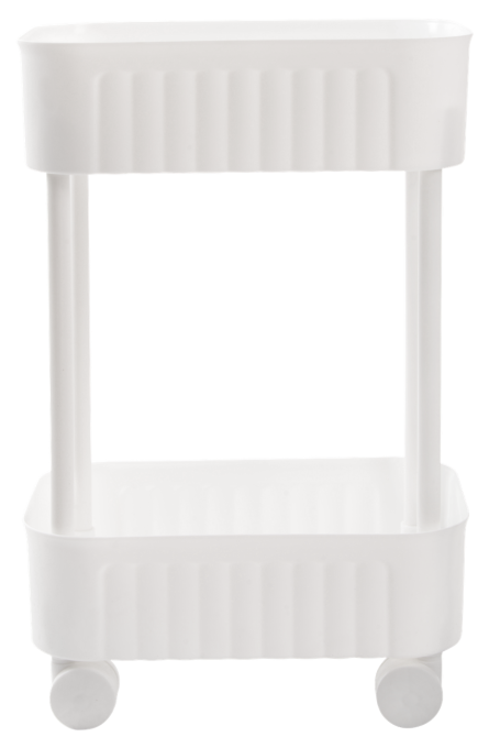 Етажерка 2-х ярусна Violet House 6021 Honeycomb WHITE 17х27х43 см (7040719) Київ - фото 4