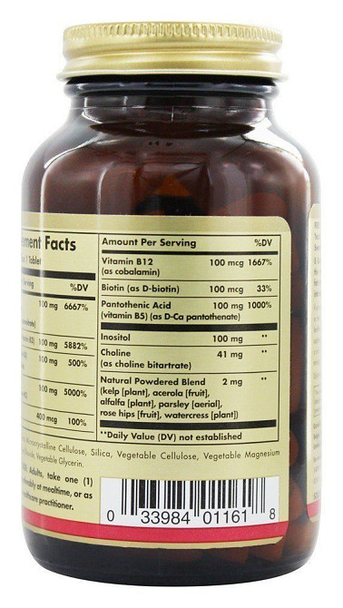 Мультивітамінний комплекс B-100 (B-Complex 100) 100 таблеток Київ - фото 3