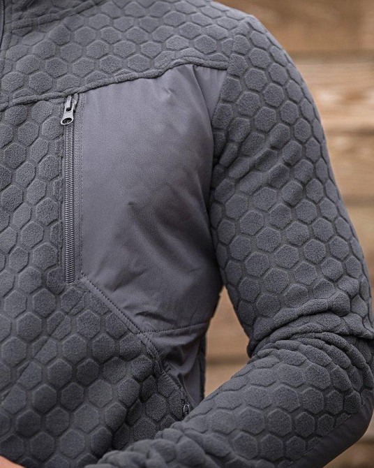Тактическая флисовка KM URBAN grey ПП8056 Одесса - изображение 8