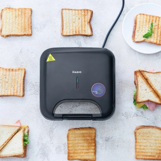 Бутербродниця з антипригарними панелями, Електрична сендвічниця-бутербродниця, Бутербродниця професійна HY-30 Львів - фото 15