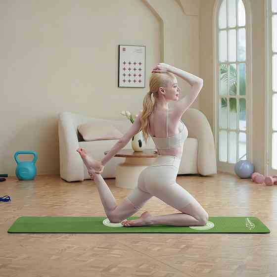 Килимок для йоги та фітнесу PowerPlay 4150 TPE Premium Performance Mat Зелений (183x61x0.6 см.) Каменское