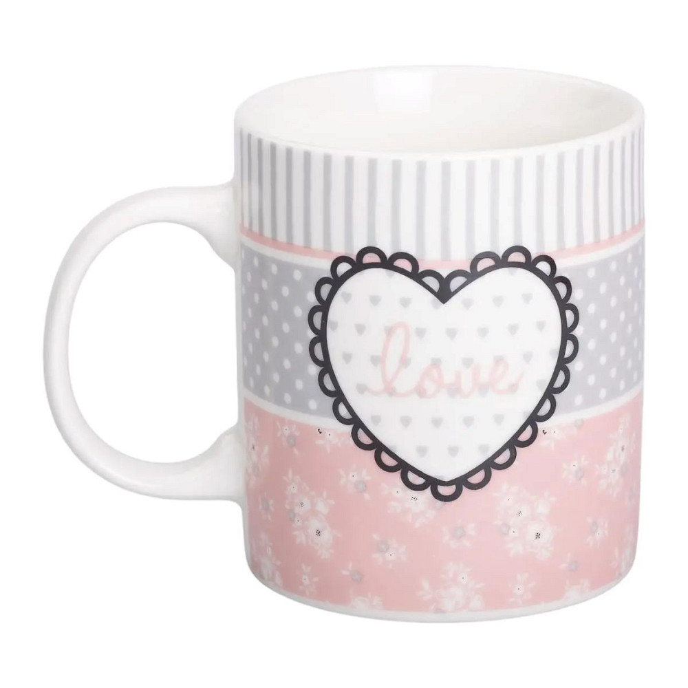 Liling Rongxiang Ceramic Чашка порцелянова 400 (мл) чашка для кави та чаю з написом та серцем L Коломыя - изображение 1