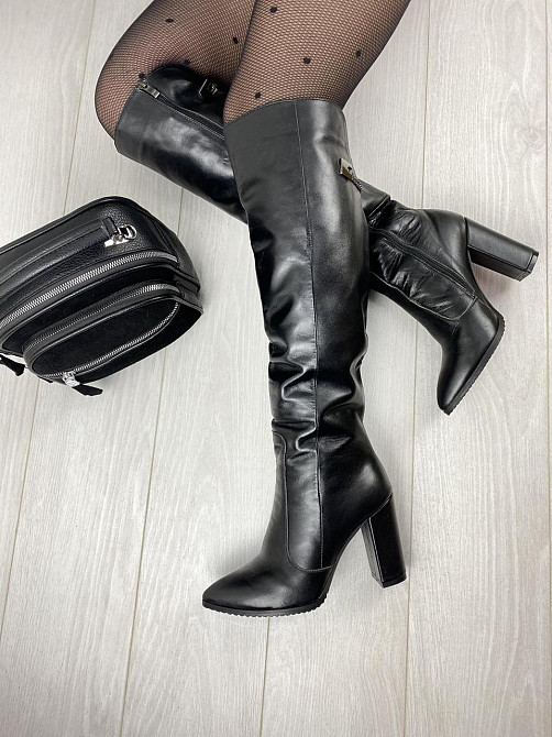 Чоботи жіночі ARLEN чорні шкіра натуральна зима 37р. (3166) Коломия - фото 7