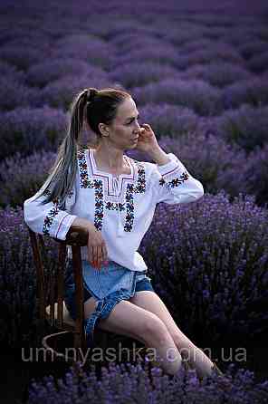 Жіноча лляна вишиванка "Троянда" Кривий Ріг