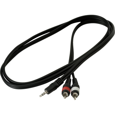 Інсертний кабель RockCable Patch Cable - 2 x RCA to TRS MiniJack (1.5m) (RCL 20902 D4) Вінниця - фото 3