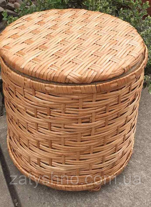 Пуфик плетеный из лозы Киев - изображение 4