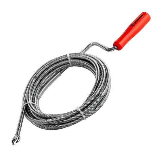 Трос для чистки труб, 9 мм × 5 м, пробивной наконечник INTERTOOL HP-1006 Киев