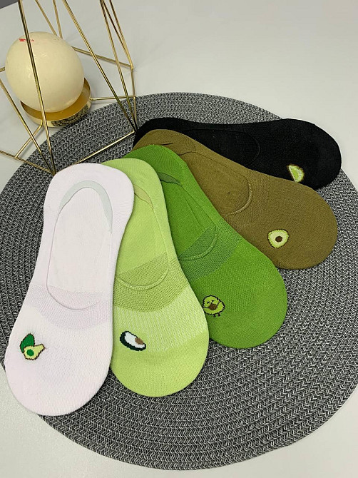 Женские подследники с авокадо в цветах р.36-40 упаковкой 5 шт. Черновцы - изображение 1