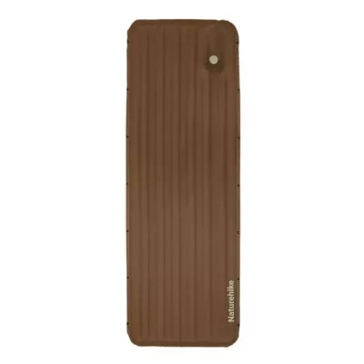 Матрас надувной Naturehike CNK2450WS035, 198х68х9.5 см, коричневий із вбудованою помпою (6927595796955) Вінниця - фото 1