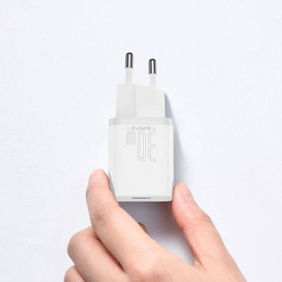Зарядное устройство Baseus Super Si quick charger IC 30W white (CCSUP-J02) Винница - изображение 6