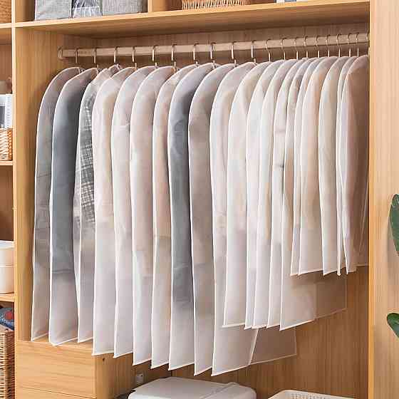 Чехол для одежды 60х100 прозрачный белый 5шт Винница