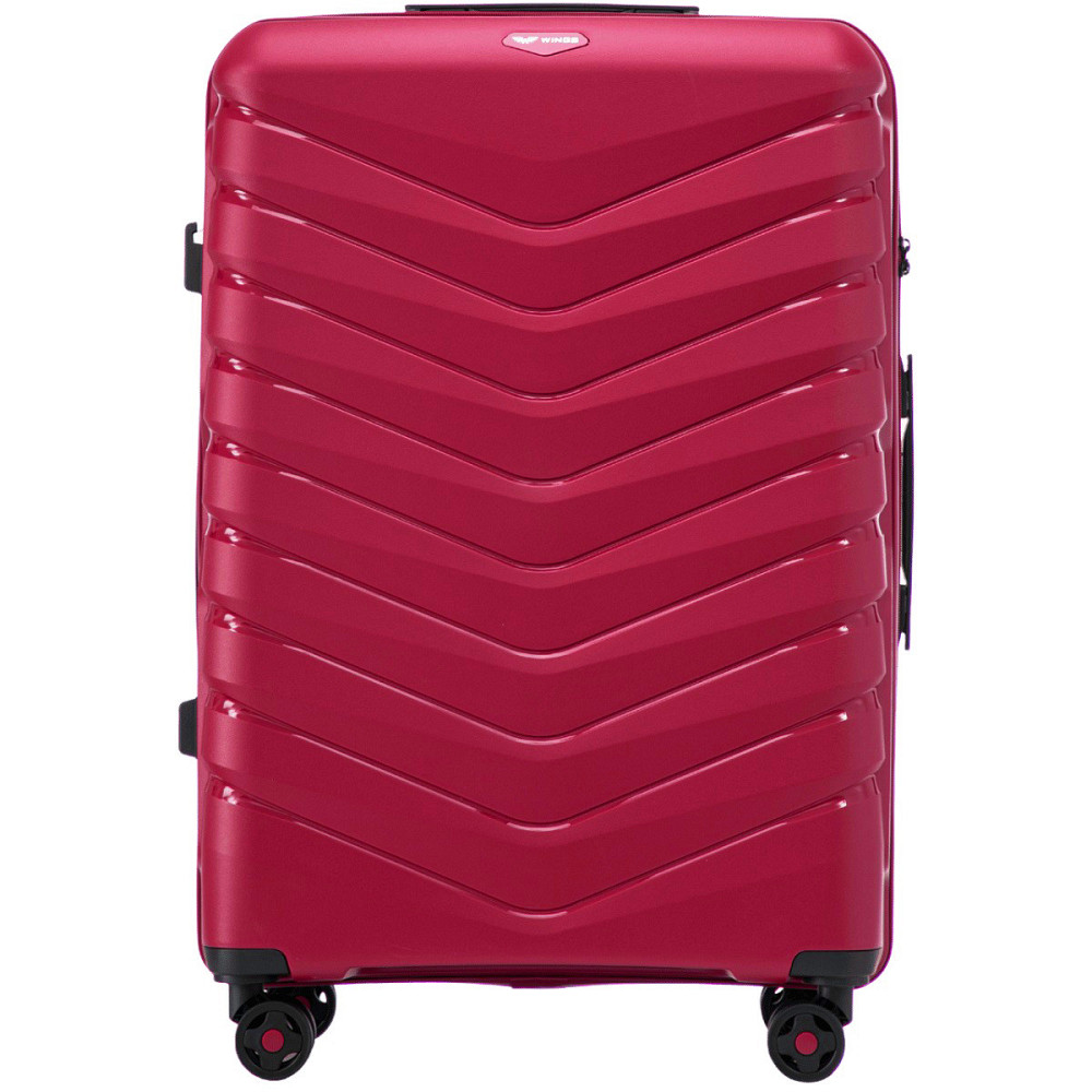 Валіза поліпропіленова WINGS PHX01 велика 75 см червона Київ - фото 2