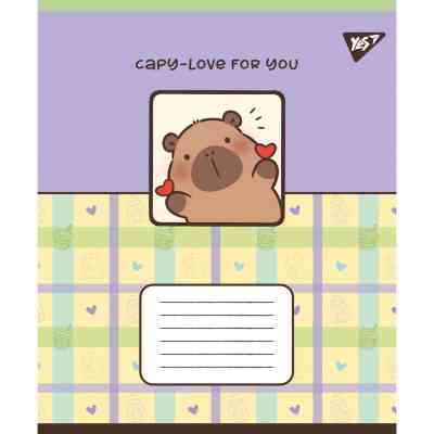 Тетрадь Yes Capy vibes А5 24 листов клетка (767955) Винница