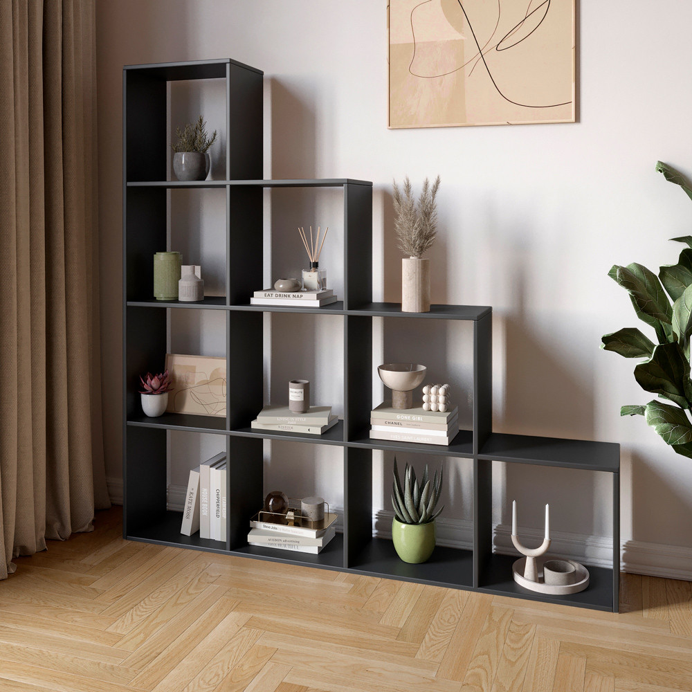 Стелаж М-ЗОН Джеко 1420 Антрацит (MZN-031006) Дніпро - фото 1