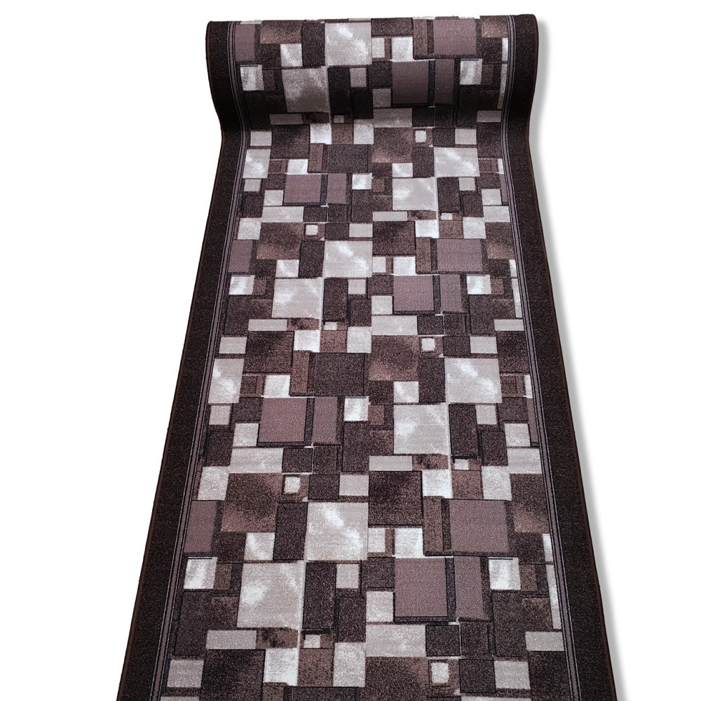 Ковровая дорожка Войлок, Коричневая мозайка, Ширина 1м. Каменское - изображение 1