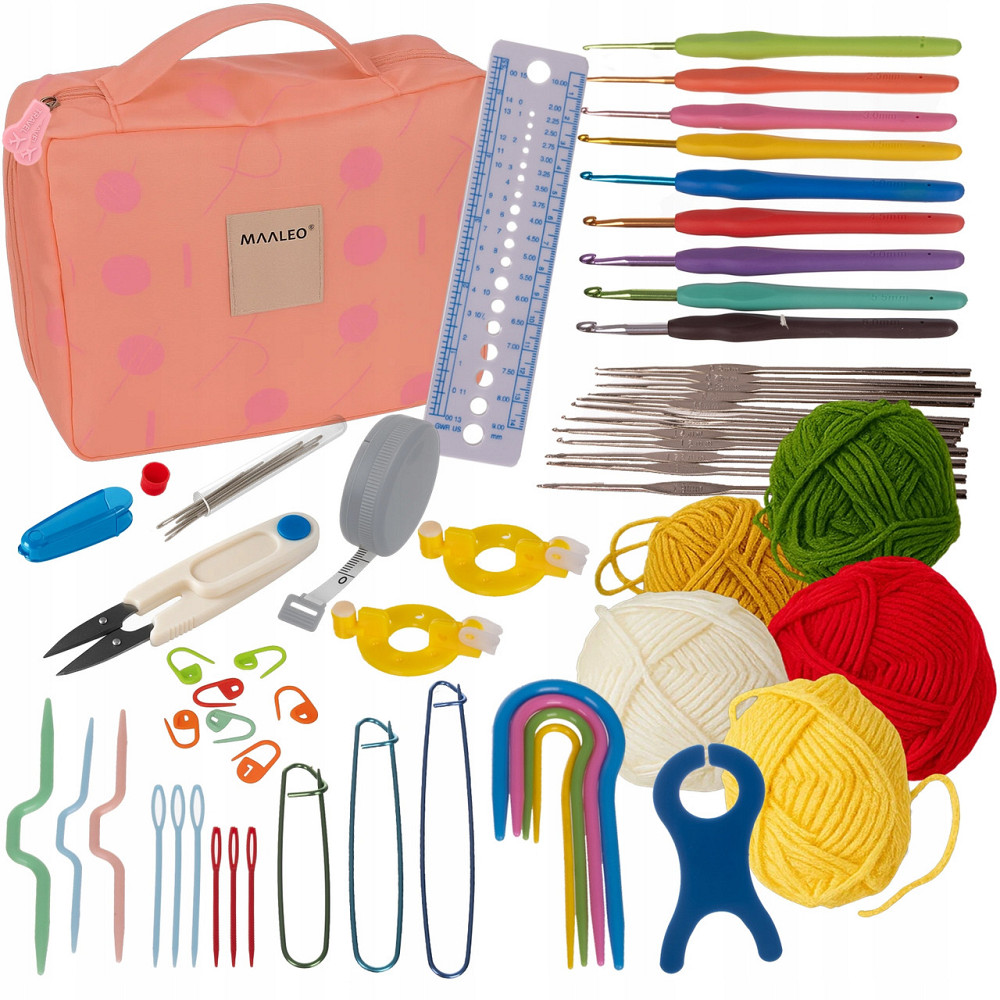 Набор крючков для вязания нитками 58 предметов с сумкой Maaleo (25692) Нововолынск - изображение 1